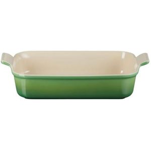 Le Creuset Heritage rechthoekige schaal, aardewerk, 32 cm, 2,31 liter, Bamboo, 71102324080001