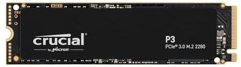 Crucial P3 2TB M.2 PCIe Gen3 NVMe Interne SSD - Tot 3500MB/s - CT2000P3SSD801 (Acronis-editie)