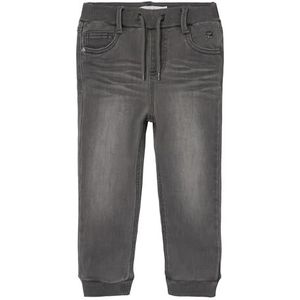 NMMBEN Baggy R Fleece Jeans 8544-AN P, Medium Grey Denim, 92 cm