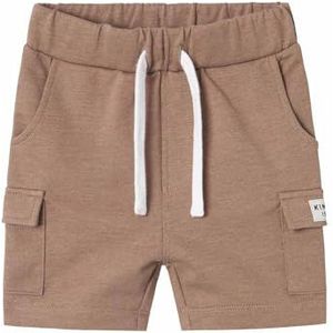 NAME IT Nmmhajdar Sweat Long Shorts Unb Sweatshorts voor jongens, grijs, 104 cm