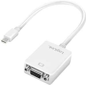 LogiLink Mini DP Mannelijk naar VGA 15 Pin Vrouwelijke Adapter Kabel