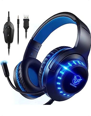 Pacrate - Gaming Headset - Zwart - Over Ear - Noise Cancelling - LED Licht