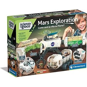 Clementoni Lab-NASA Mars Exploration, ruimtebasis, experimenteerset, wetenschapsspel, 8 jaar, handleiding in het Italiaans, Made in Italy, meerkleurig, 19243