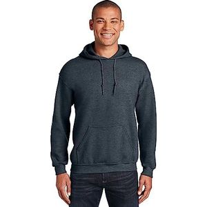 Gildan heren Fleece sweatshirt met capuchon, stijl G18500, Donkere Heather, M