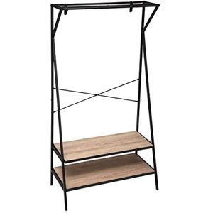 5 five simply smart Kledingkast 2 planken Zwart Jano