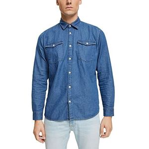 ESPRIT Denim shirt, 902/Blue Medium Wash., XL