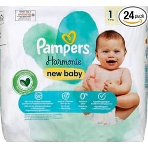 Pampers Harmonie luiers maat 1, 24 lagen, 2 kg - 5 kg