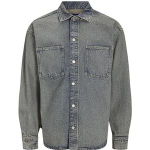 Jack & Jones Jorhenry Denim Overshirt Ls Sn, Faded Denim, L