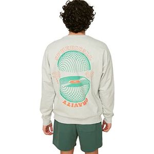 Trendyol Heren Plain Regular Sweater, Grijs, XS, Grijs, XS