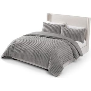 UGG 13082 Kenzie King-California kingsize dekbedset, zacht, luxueus imitatiebont, comfortabele slaapkamer dekbedset en twee kussenslopen, koning, zegel