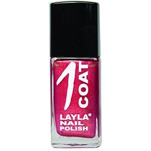 Layla Cosmetics 1 Coat nagellak, reflection cherry, per stuk verpakt (1 x 0,017 L)