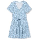 VILA Jurk 'VILISE'  duifblauw / wit