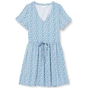 VILA Jurk 'VILISE'  duifblauw / wit