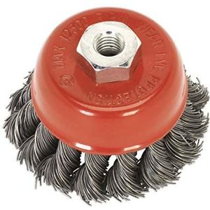 Sealey TKCB651 Twist Knoop Draad Cup Borstel