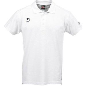 Uhlsport sportshirt heren polo-hemd klassiek shirt, wit, XXS