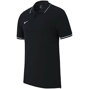 NIKE Polo Team Club 19 Ss, S, Zwart Wit