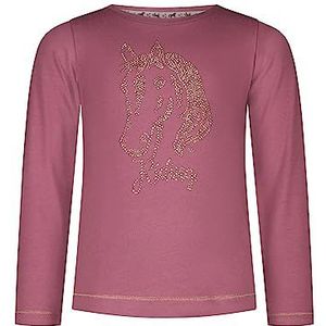 SALT AND PEPPER Meisjes-T-shirt L/S Horse Riding Stones, mauve, 92/98 cm