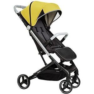 X-lander X-Follow Lichtgewicht fauteuil kinderwagen Eenvoudig opgevouwen, met één hand opgevouwen kinderwagen Ultralicht 7,6 kg… (Solar Yellow)