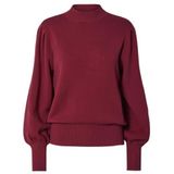 Yas - Fonny - Gebreide Trui - Hoge Hals - Lange Ballonmouwen