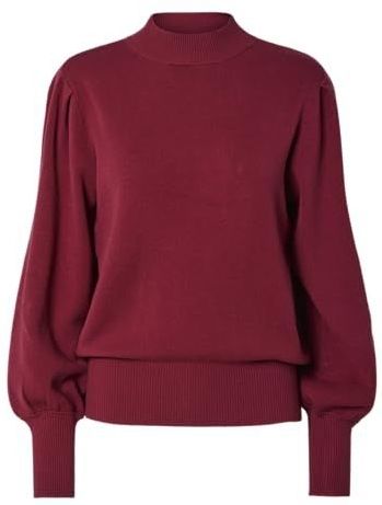 Yas - Fonny - Gebreide Trui - Hoge Hals - Lange Ballonmouwen