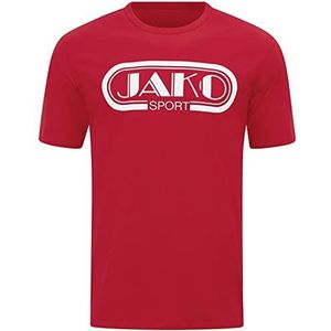 Jako - Retro T-Shirt - Rood - Heren