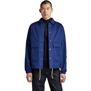 G-STAR RAW Heren Coach Jacket, Blauw (balpen Blue C981-1822), L, Blauw (Ballpen Blue C981-1822), L