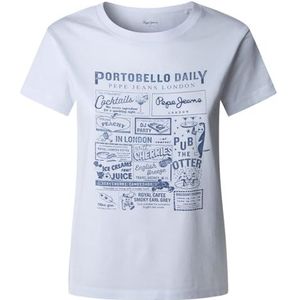 Pepe Jeans Antonella T-shirt voor dames, wit(wit), L