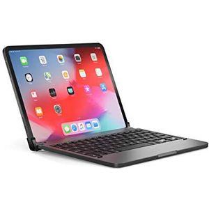 Brydge 11.0 Pro, hoogwaardig bluetooth-toetsenbord van aluminium, Duitse lay-out QWERTZ, voor de iPad Pro 11.0, inclusief magnetische iPad Cover, space grijs