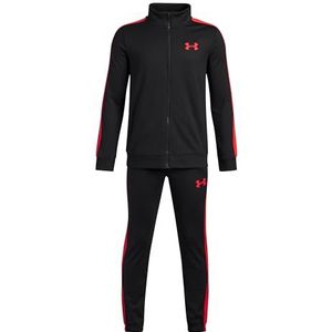 Under Armour - Rival Knit - Trainingspak - Zwart - Felrood - Full-Zip - Kids