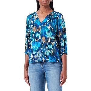 s.Oliver damesblouse 3/4 mouw blauw 32, blauw, 32