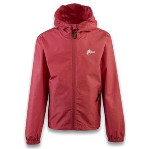 ANDE Jr. JKT Regenjas, technische jas, winddicht, regenbescherming, Framboos, 10 jaar