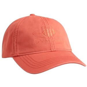 GANT Uniseks Tonal Shield Cap, oranje (burnt orange), S/M