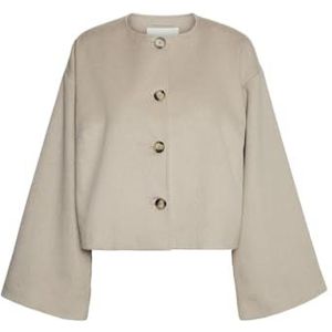 Vmlili - Jas - Kort - Lange Mouwen - O-hals - Knoopsluiting - Polyester Voering