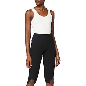 NA-KD Vrouwen split gebreide legging, Zwart, XL