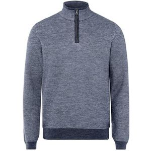 BRAX Herenstijl Steffen gebreide trui met waardevolle stylingdetails, Donkerblauw, 50