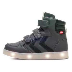 hummel Unisex Stadil Flash sneakers voor kinderen, asphalt, 24 EU