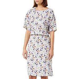 Seidensticker Blousejurk voor dames, regular fit, korte mouwen, crème, 36