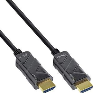 InLine® HDMI AOC kabel, Ultra High Speed HDMI-kabel, 8K4K, zwart, 20m