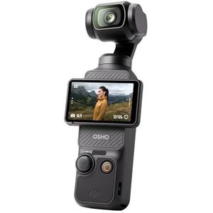 DJI Osmo Pocket 3, Vlogging-camera met 1-inch CMOS en 4K/120fps video, 3-assige stabilisatie, snelle scherpstelling, gezicht-/objecttracking, multi-touchscreen, kleine video- en fotocamera, Youtube