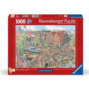 Ravensburger Puzzle 12000296 - Amsterdam - 1000 Teile Puzzle für Erwachsene und Kinder ab 14 Jahren