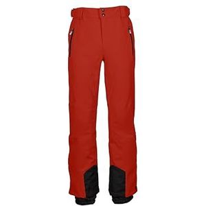 killtec Heren skibroek/functionele broek met randbescherming en sneeuwvanger KSW 80 MN SKI PNTS, donkeroranje, XXL, 39745-000
