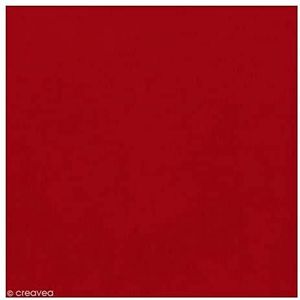 Artemio 13070042 Set van 10 viltvellen 1 mm, rood, 30,5 x 0,1 x 30,5 cm