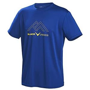 Black Crevice Functioneel herenshirt I heren T-shirts in verschillende kleuren en maten I heren Gym-shirt met motiefprints I heren sportshirt I ademend heren fitness T-shirt