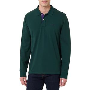 GANT REG Contrast Pique LS Polo, groen, S