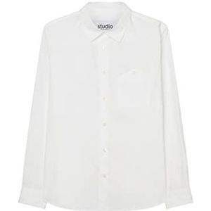 Seidensticker Studio overhemd - regular fit - gemakkelijk te strijken - Kent-kraag - lange mouwen - uniseks - katoenmix, wit, XL