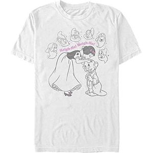 Disney Snow White - Heigh-Ho Unisex Crew neck T-Shirt White L