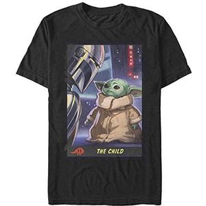 Star Wars: The Mandalorian - Little Trading Card Unisex Crew neck T-Shirt Black M