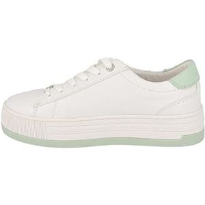 TOM TAILOR 5391304 sneakers voor dames, wit-mint, 41 EU, wit mint, 41 EU