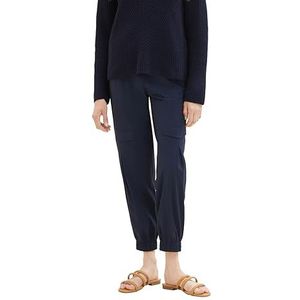 TOM TAILOR Cargobroek voor dames, loose fit, 10668-sky Captain Blue, 36W x 28L