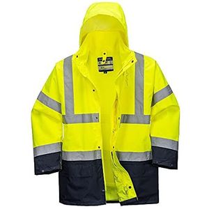 Portwest S766YNRXL Essential 5in1 Hi-Vis Jacket, X-Large, Yellow/Navy